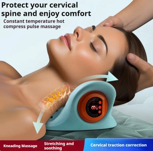 Cervical Neck EMS Massager — In Use