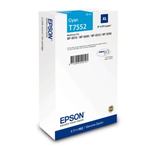 Epson T7552 Druckerpatrone Cyan T7552 (ca. 4.000 Seiten)