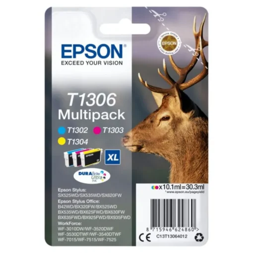 Epson T1306 "Hirsch" Tinte CMY Multipack