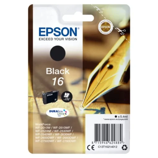 Epson T1621 "Füller" Tinte Single Pack Schwarz