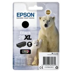 Epson T2621XL "Eisbär" Claria Premium Ink Single Pack Schwarz 12.2ml