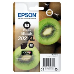 Epson T02H1 "Kiwi" Clara Premium XL Ink Single Pack Photo Schwarz 7.9ml