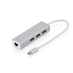 Digitus DA-70255 USB Typ C 3.0 Hub mit Gigabit Ethernet