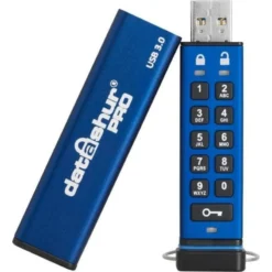 iStorage datAshur PRO USB3.0 Flash Drive 8GB Stick mit PIN-Schutz Aluminium