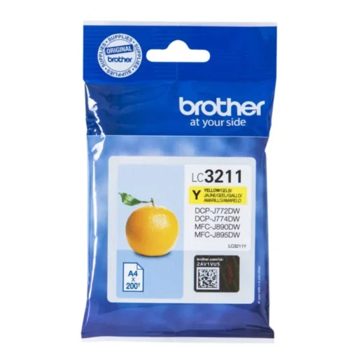 Brother Tintenpatrone LC-3211Y Gelb ca. 200 Seiten