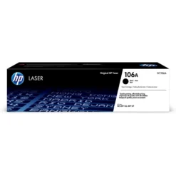 HP 106A Laser Toner Cartridge Schwarz W1106A (bis zu 1.000 Seiten) für HP Laser 107