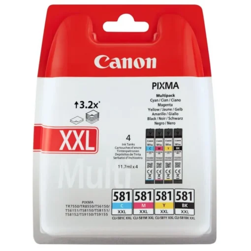 Canon CLI-581XXL Multipack C/M/Y/BK