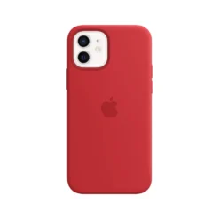 Apple Silikon Case mit MagSafe für iPhone 12/12 Pro rot