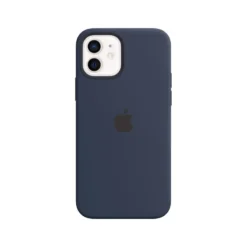 Apple Silikon Case mit MagSafe für iPhone 12/12 Pro dunkelmarine