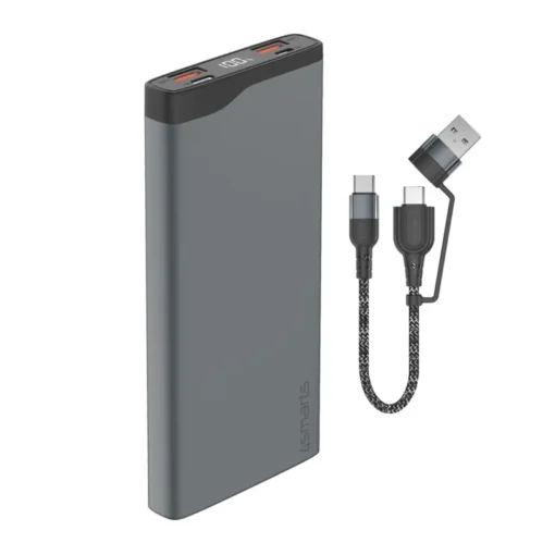 4smarts Powerbank VoltHub Pro 10000mAh QuickCharge PD gunmetal