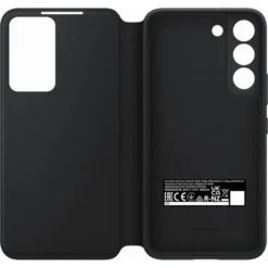 Samsung EF-ZS901CBEG Clear View Cover für Galaxy S22 schwarz