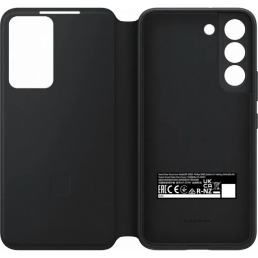 Samsung EF-ZS901CBEG Clear View Cover für Galaxy S22 schwarz