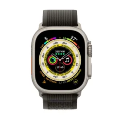 49mm Titanium Case / Black/Gray Trail Loop - S/M