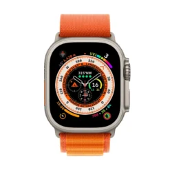 49mm Titanium Case / Orange Alpine Loop - Small