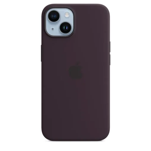 Apple iPhone 14 Silikon Case mit MagSafe Elderberry