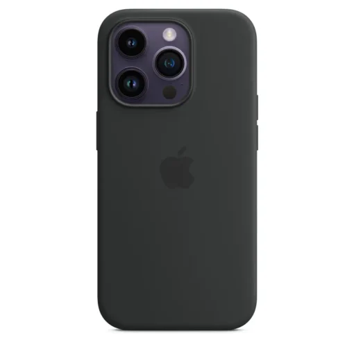 Apple iPhone 14 Pro Silikon Case mit MagSafe Midnight