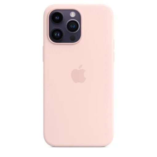 Apple iPhone 14 Pro Max Silikon Case mit MagSafe Chalk Pink