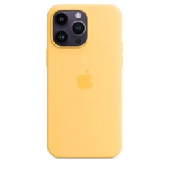 Apple iPhone 14 Pro Max Silikon Case mit MagSafe Sunglow