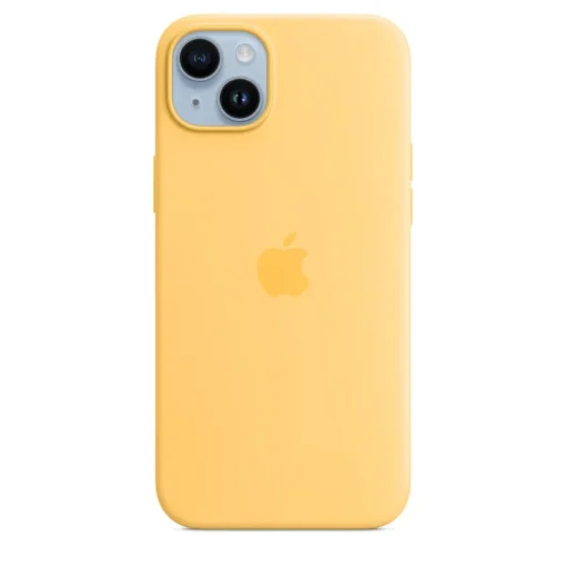 Apple iPhone 14 Plus Silikon Case mit MagSafe Sunglow