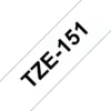 Brother TZe-151 laminiertes Band 24 mm x 8m schwarz auf transparent p-touch