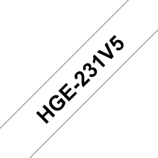 Brother HGe-231V5 Schriftband-Multipack 5x High-Grade 12mm x 8m