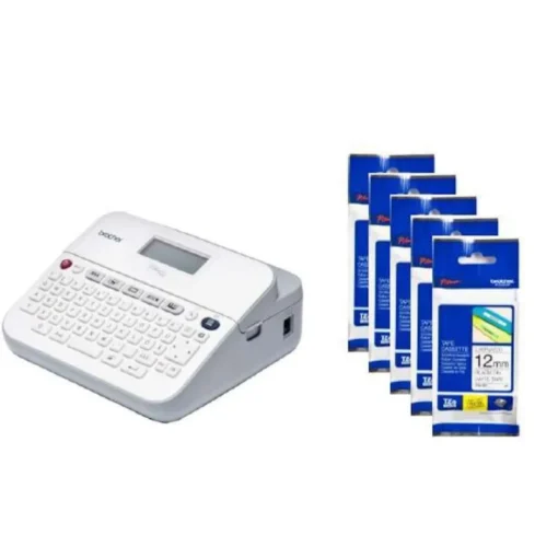 Brother P-touch PT-D400BP Beschriftungsgerät Bundle mit 5 TZe-231 Schriftbändern