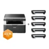 Brother Multifunktionsdrucker Laser DCP-1612WVB inkl 5 Toner Laser Multi function printer