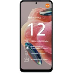 Redmi Note 12 Dual-Sim EU Google Android Smartphone in gray  with 128 GB storage