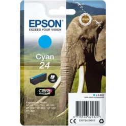 Epson T2422 "Elefant" Tinte Single Pack Cyan