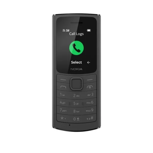 Nokia 110 4G Dual Sim Nokia S30+ Candybar in black