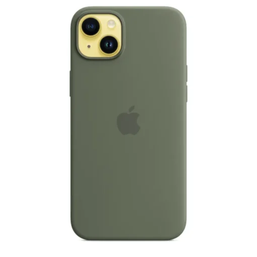 Apple Silicone Case für Apple iPhone 14 Plus mit MagSafe olive