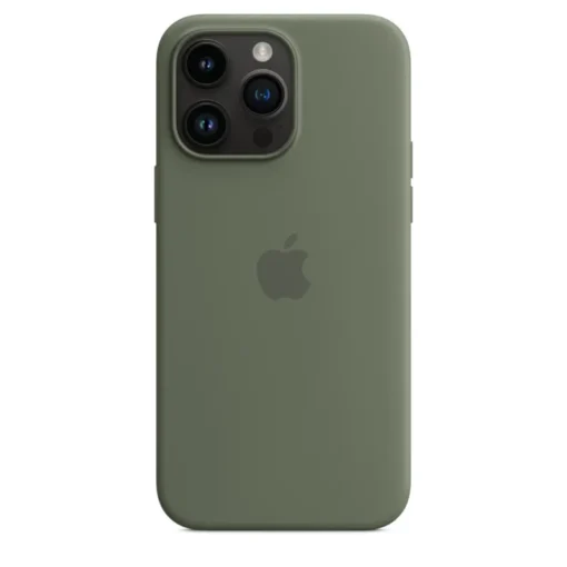 Apple Silicone Case für Apple iPhone 14 Pro Max mit MagSafe olive