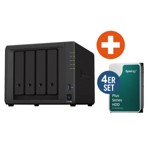 Synology DS923+ NAS System 4-Bay 24 TB inkl. 4x 6 TB Synology HDD HAT3300-6T