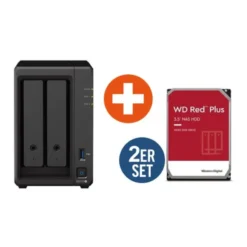 Synology Diskstation DS723+ NAS System 2-Bay inkl. 2x 6TB WD Red Plus WD60EFPX