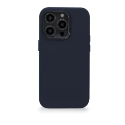 Decoded Leather Backcover iPhone 14 Pro Steel Blue