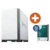 Synology DS223j NAS System 2-Bay 8 TB inkl. 2x 4 TB Synology HDD HAT3300-4T