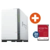 Synology Diskstation DS223j NAS System 2-Bay inkl. 2x 6 TB WD RED Plus WD60EFPX