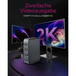 2x HDMI bis zu 2K@60 Hz