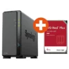 Synology Diskstation DS124 NAS System 1-Bay inkl. 4 TB WD Red Plus WD40EFPX