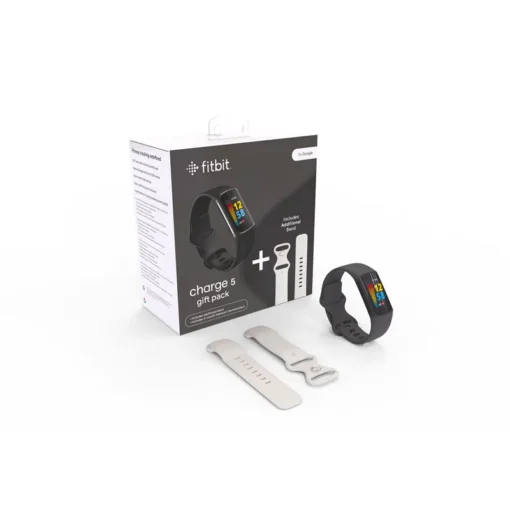 Fitbit Charge 5 Bundle Fitness-Tracker Schwarz