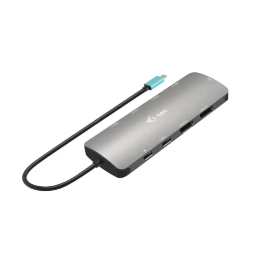 i-tec C31NANOHDM2DOCPD USB-C Metal Nano Dock 2x HDMI 1x GLAN 2x USB 3.2 2x USB 2.0