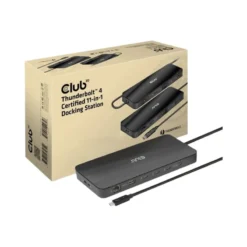 Club3D CSV-1581 Thunderbolt 4 11-in-1 Dockingstation 3x Thunderbolt / 3x USB