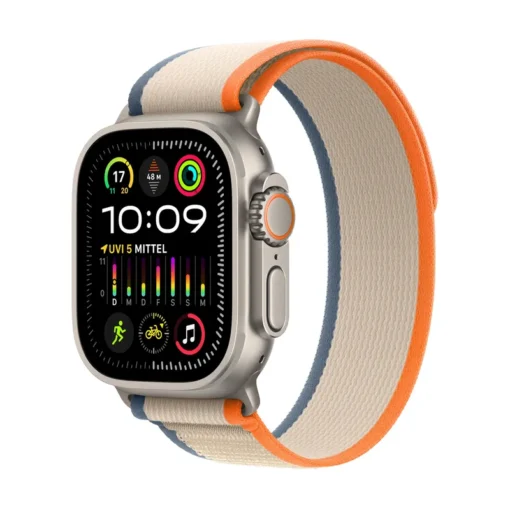 Apple Watch Ultra 2 Cellular Titanium 49mm (Trail Loop orange/beige) S/M