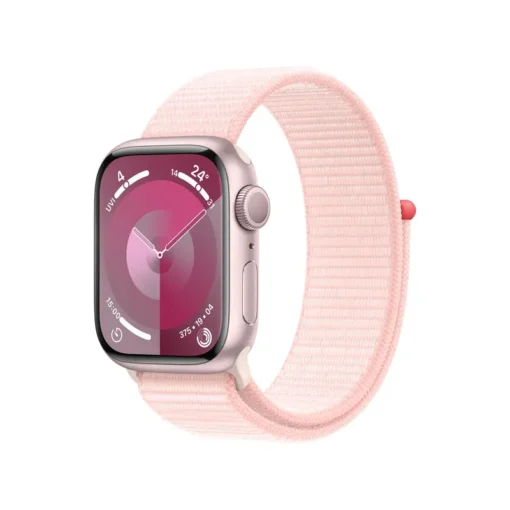 Apple Watch Series 9 Aluminium 41mm rosé (Sport Loop hellrosa)