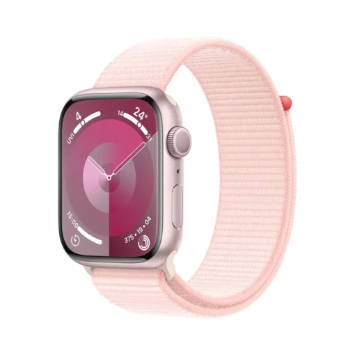 Apple Watch Series 9 Aluminium 45mm rosé (Sport Loop hellrosa)