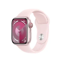 Apple Watch Series 9 Cellular Aluminium 41mm rosé (Sportarmband hellrosa) M/L