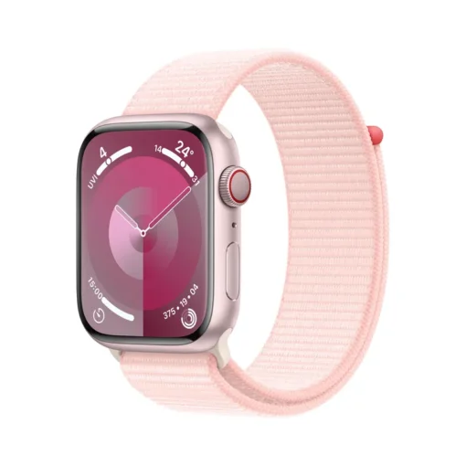 Apple Watch Series 9 Cellular Aluminium 45mm rosé (Sport Loop hellrosa)