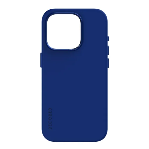 Decoded AntiMicrobial Silicone Backcover iPhone 15 Pro Galactic Blue