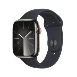 Apple Watch Series 9 Cellular Edelstahl 45mm graphit (Sportarmband mitternacht) S/M