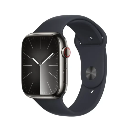 Apple Watch Series 9 Cellular Edelstahl 45mm graphit (Sportarmband mitternacht) M/L